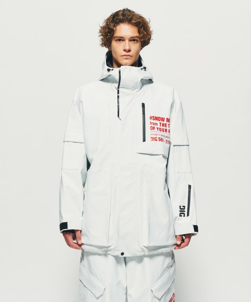 THERMAL BORDER JACKET｛M-JK-03｝【[02]WHITE】 | DIG公式オンライン