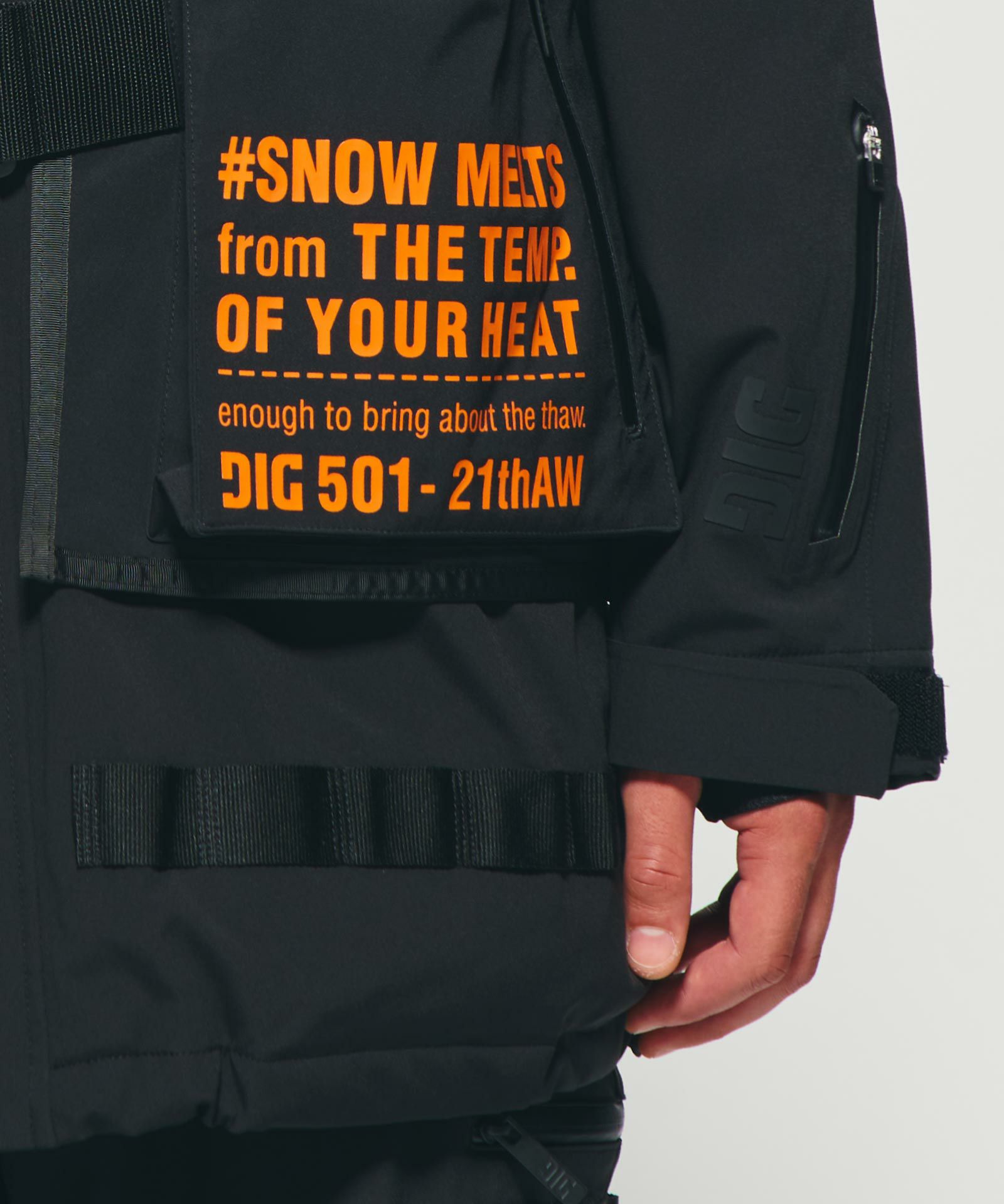 OVERSIZED COVERED VEST｛M-JK-04｝【[01]BLACK】 | DIG公式オンライン